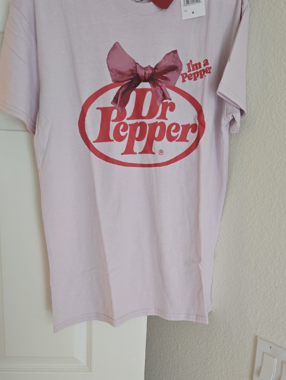 Dr Pepper Pink Logo Short Sleeve Tee Unisex Size M NWT
